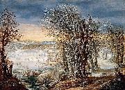Denis van Alsloot, Winter Landscape in the Foret de Soignes, with The Flight into Egypt